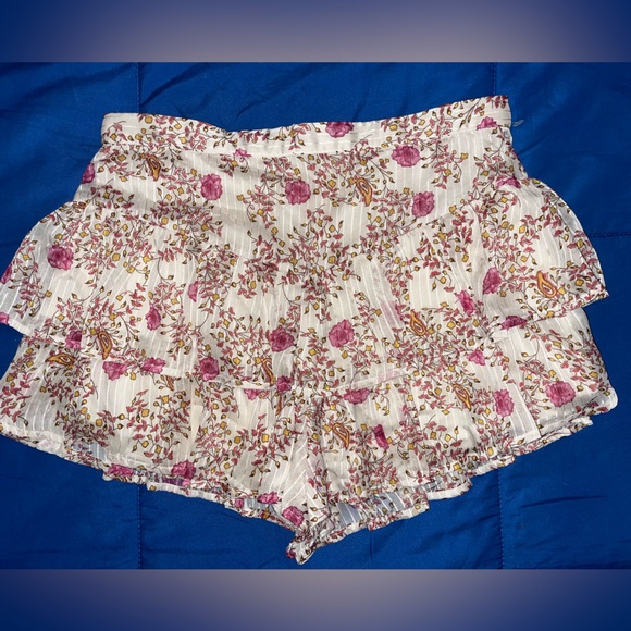 Blue Rain Floral Women's Skorts - Picture 1 of 5